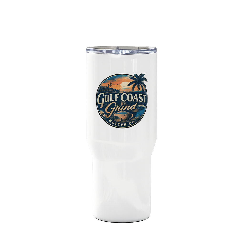 Travel mug with a handle