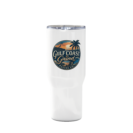 Travel mug with a handle